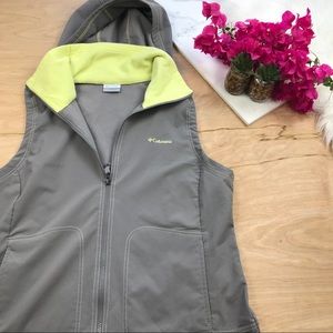 Columbia Gray Zip Up Vest #814 Sz XL